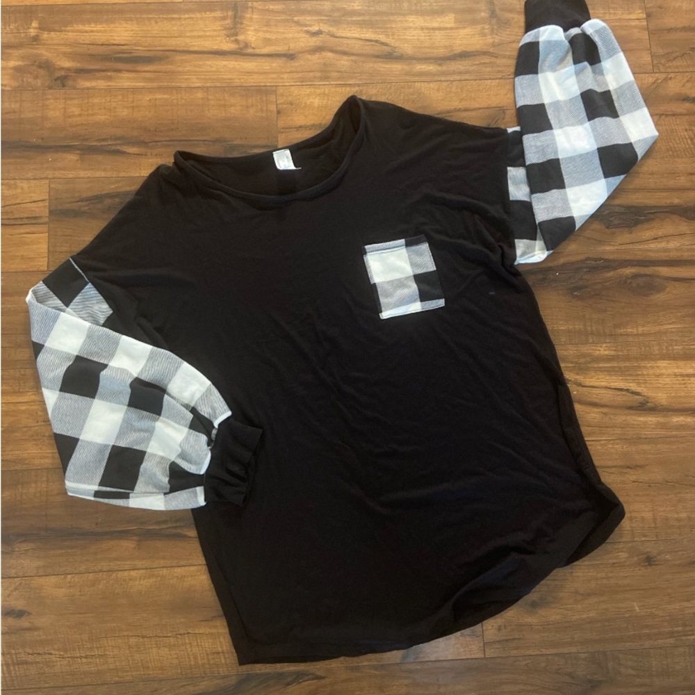 Buffalo plaid sweater